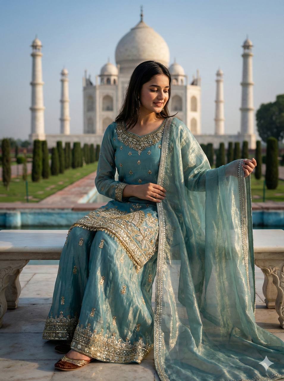 Teal Royal Kurta Set – Luxury You Can Feel – Elegance You Can See