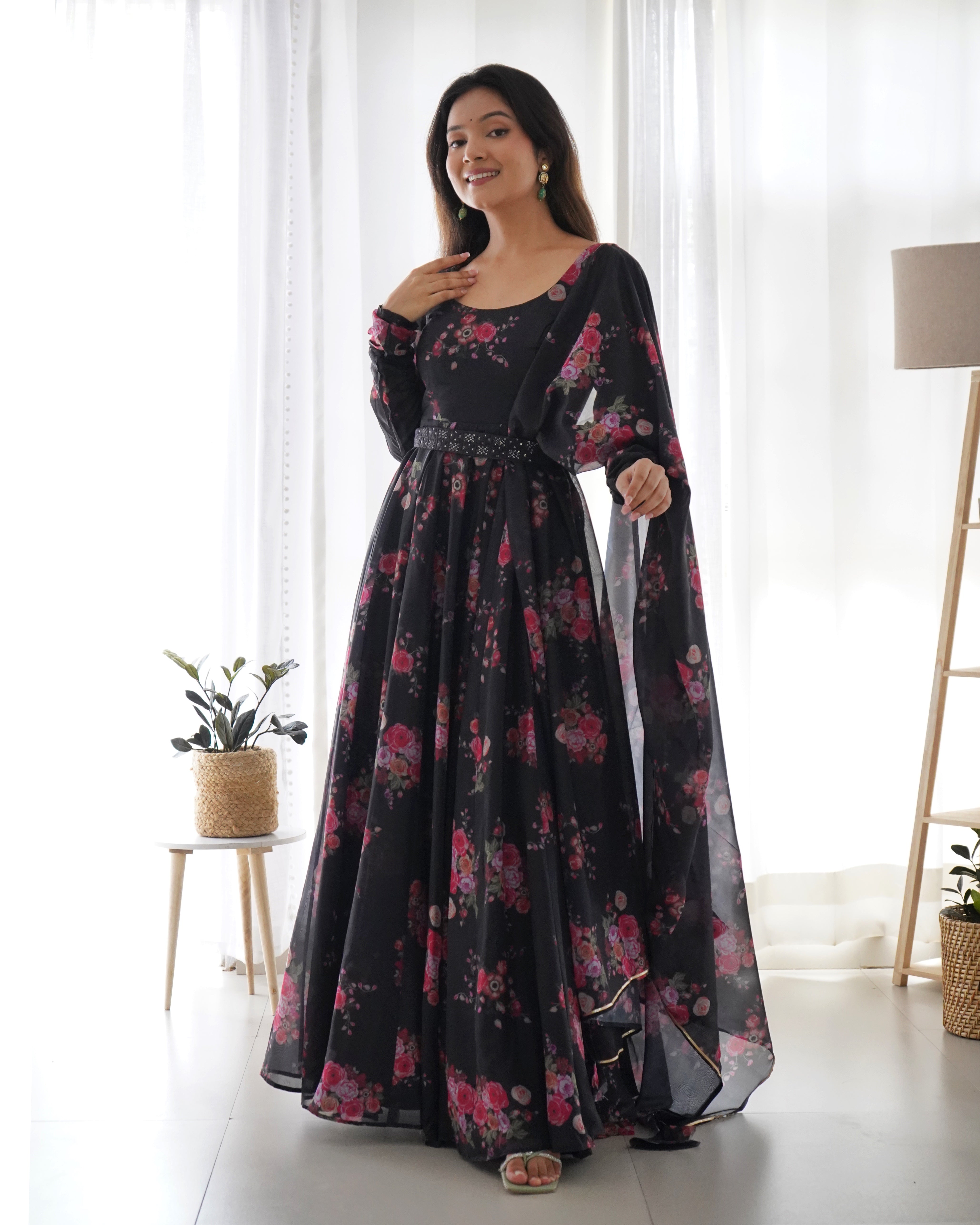 Amira Black Anarkali Suit