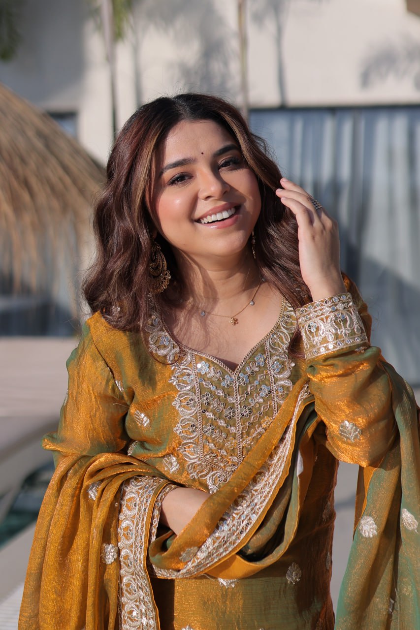 Luxury Festive Sharara Set – Fully Stitched