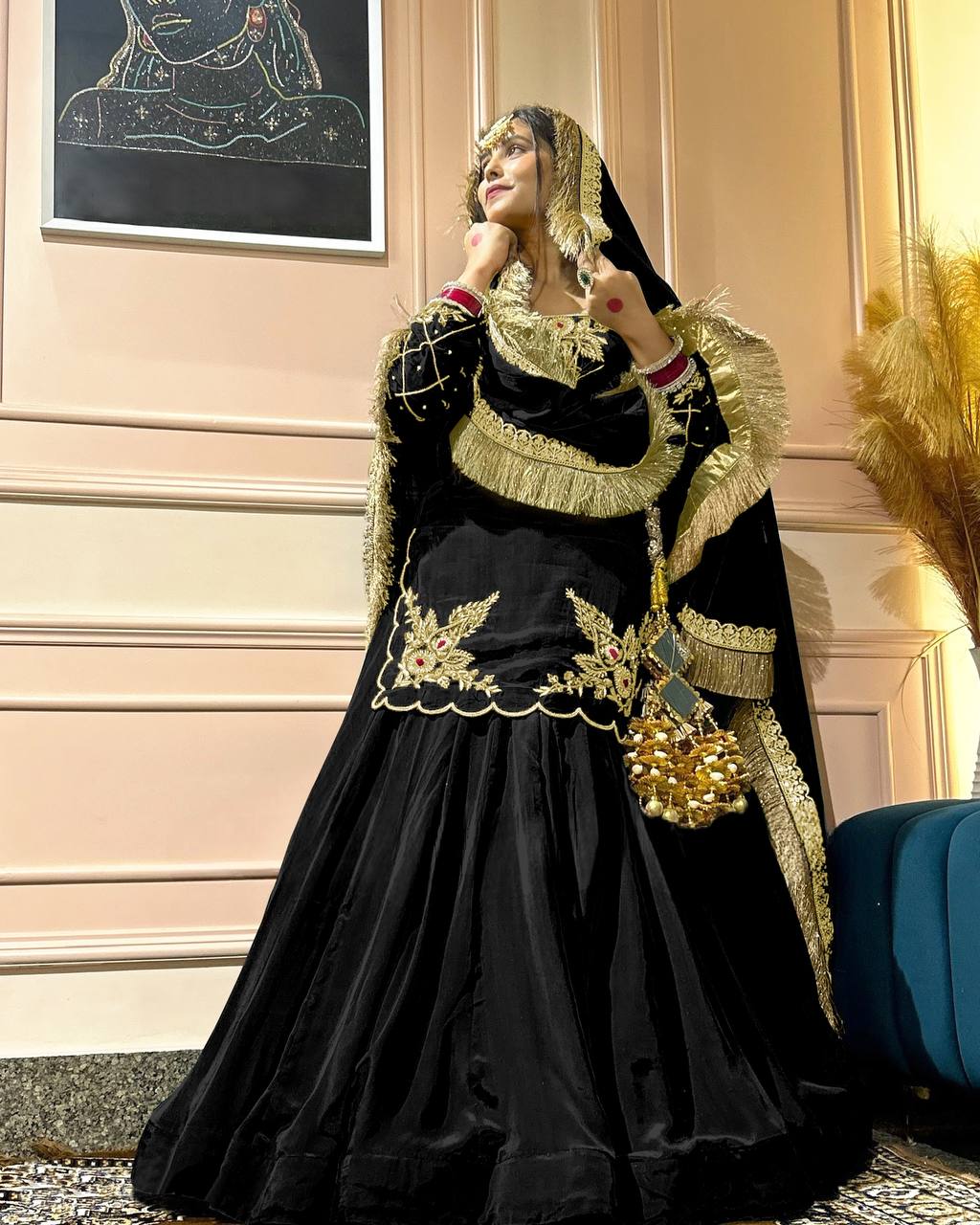 New Arrival Premium Natural Crepe Silk Lehenga Set