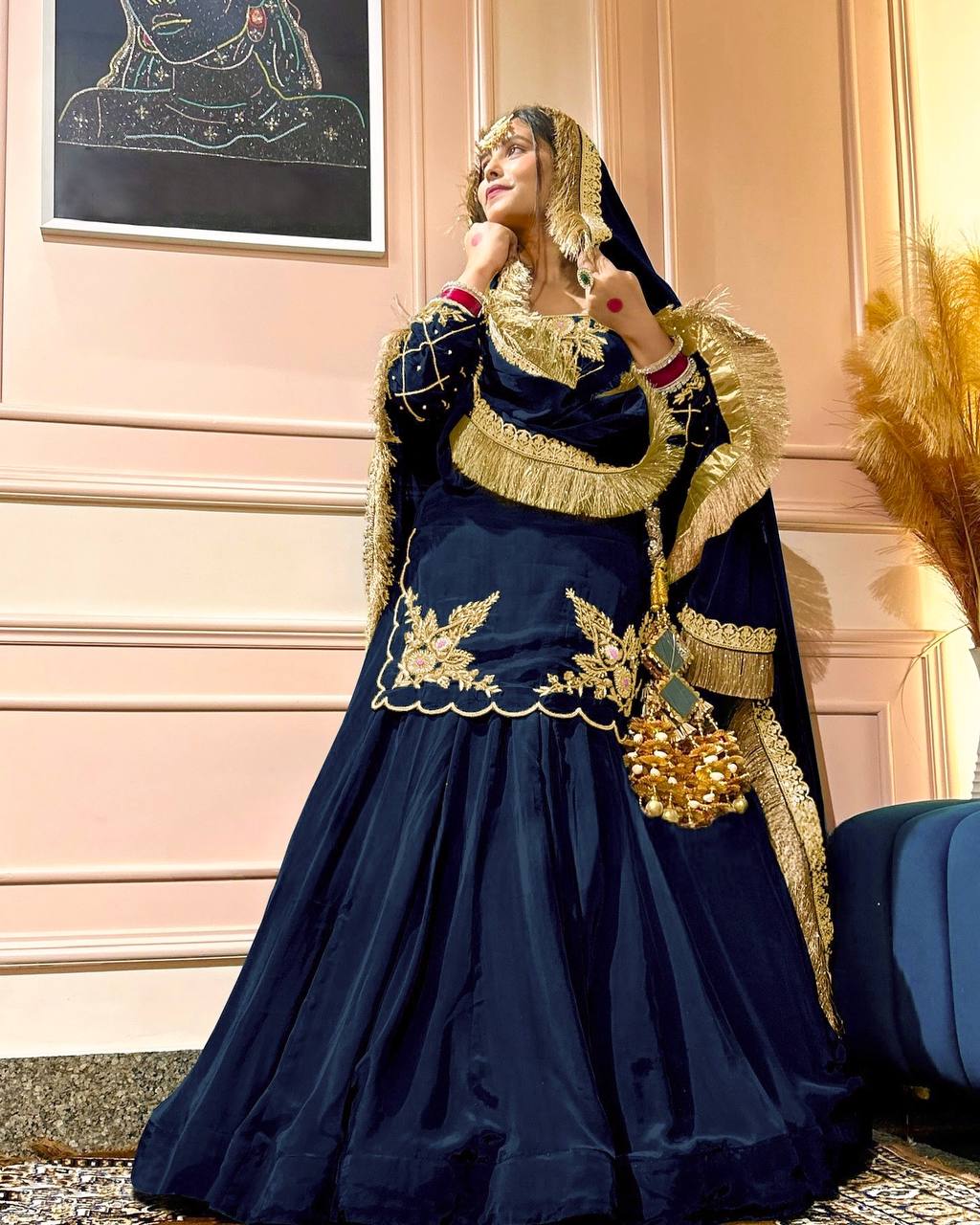 New Arrival Premium Natural Crepe Silk Lehenga Set