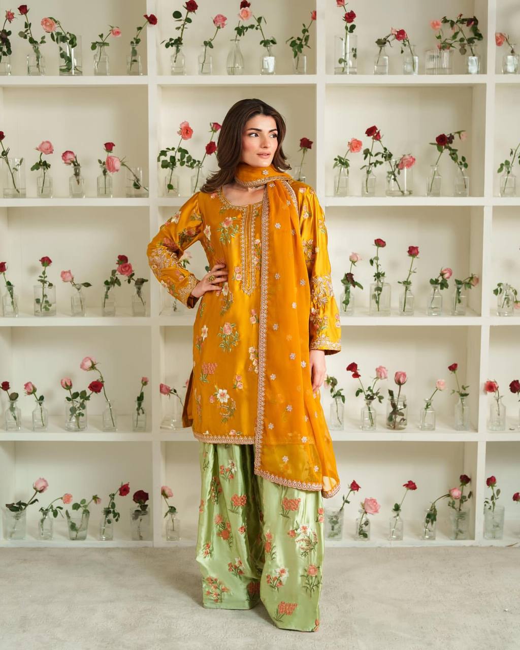 New Designer Party Wear Top & Sharara Set with Fancy Dupatta β Fully Stitched