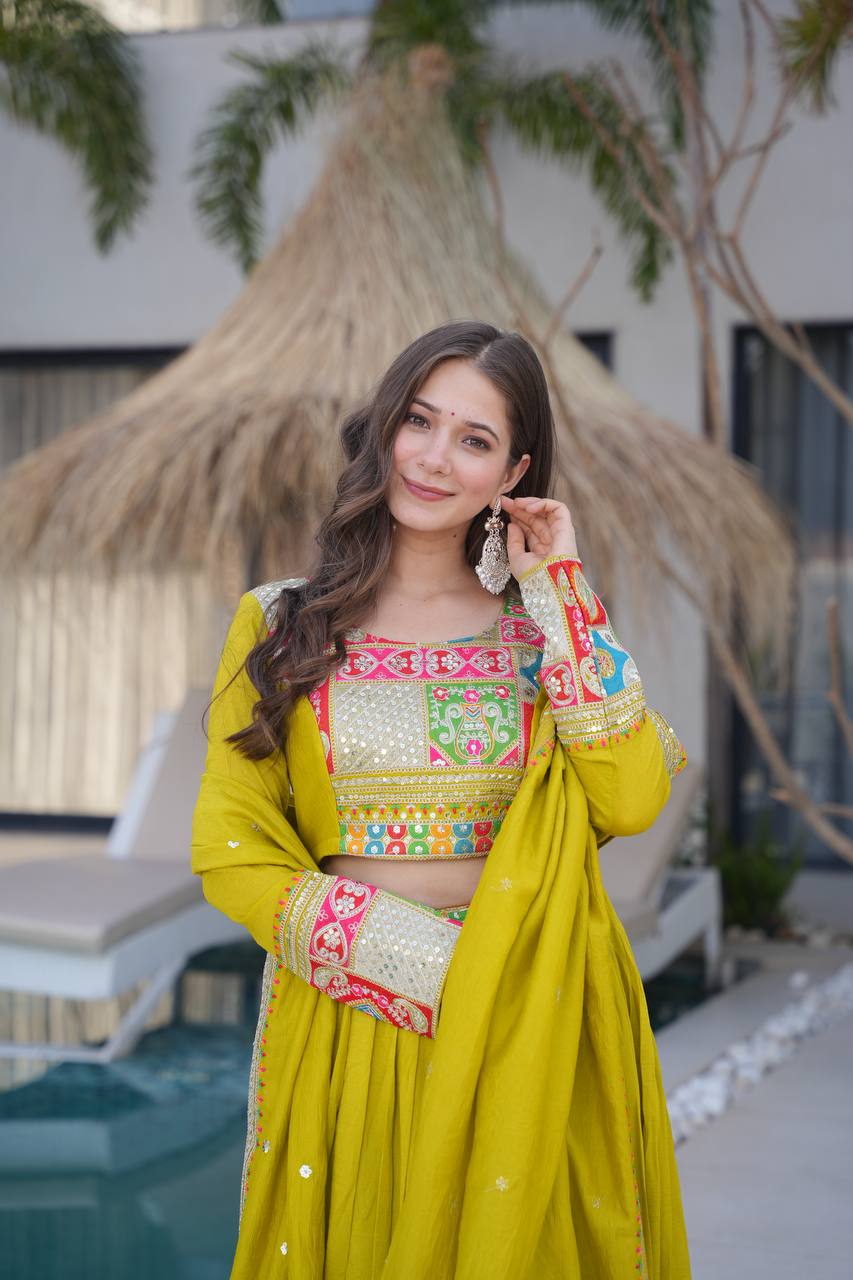New Designer Party Wear Lehenga Choli & Dupatta Set