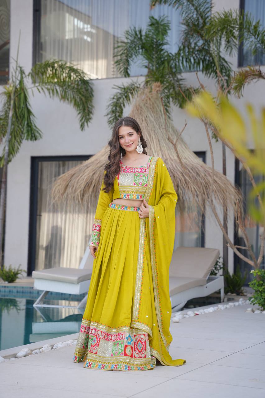 New Designer Party Wear Lehenga Choli & Dupatta Set