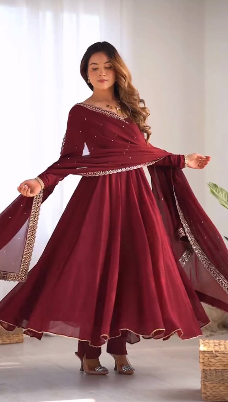 Premium Designer Anarkali Suit Set