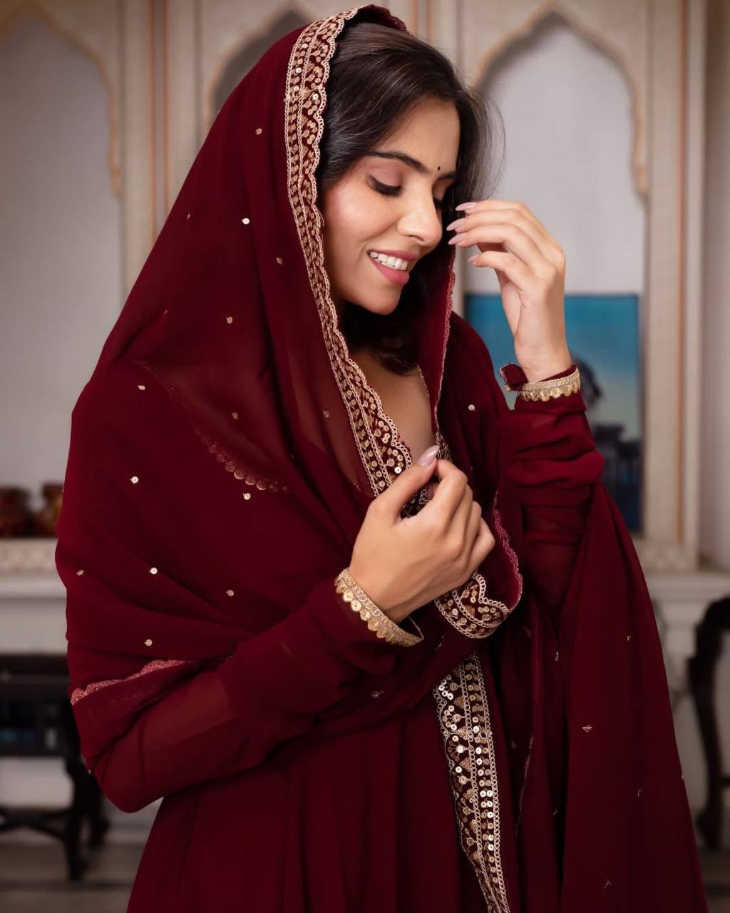 New Designer Anarkali Suit Set