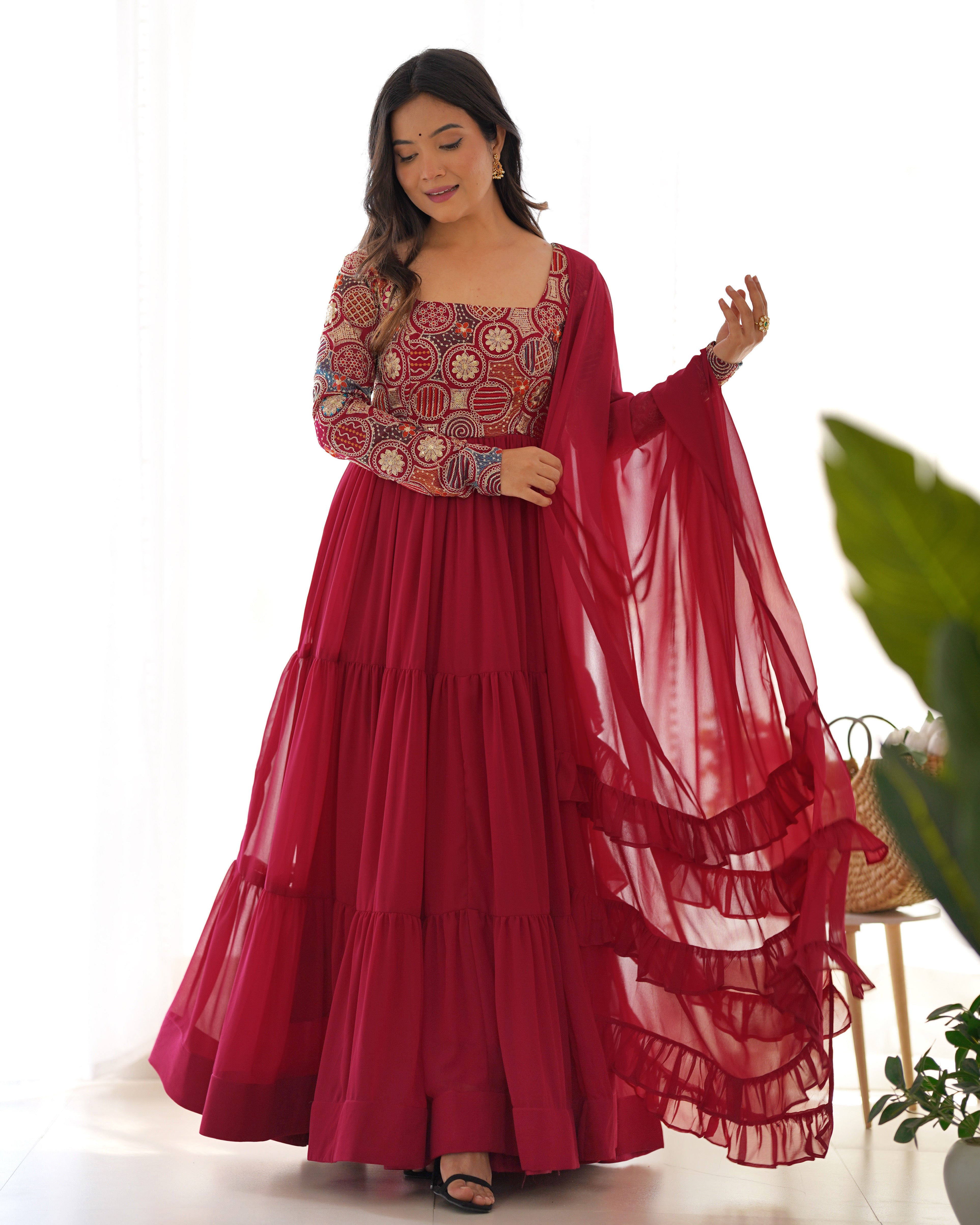 Premium Designer Anarkali Set