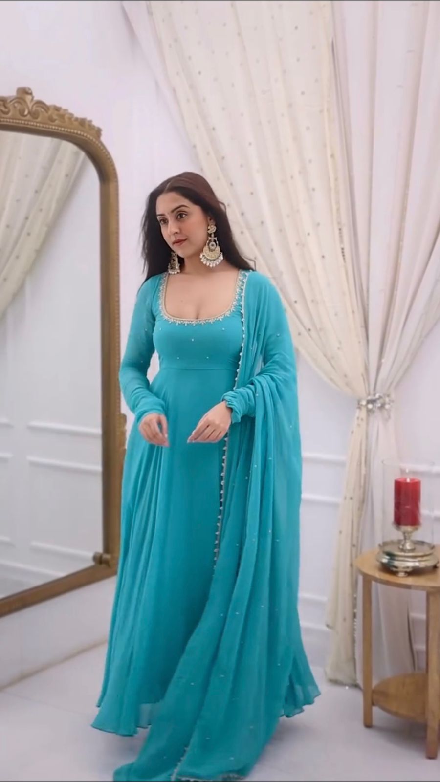 Wedding & Party Special  Premium Embroidered Anarkali Set