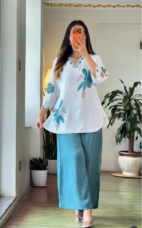 Printed Georgette Co-Ord Set