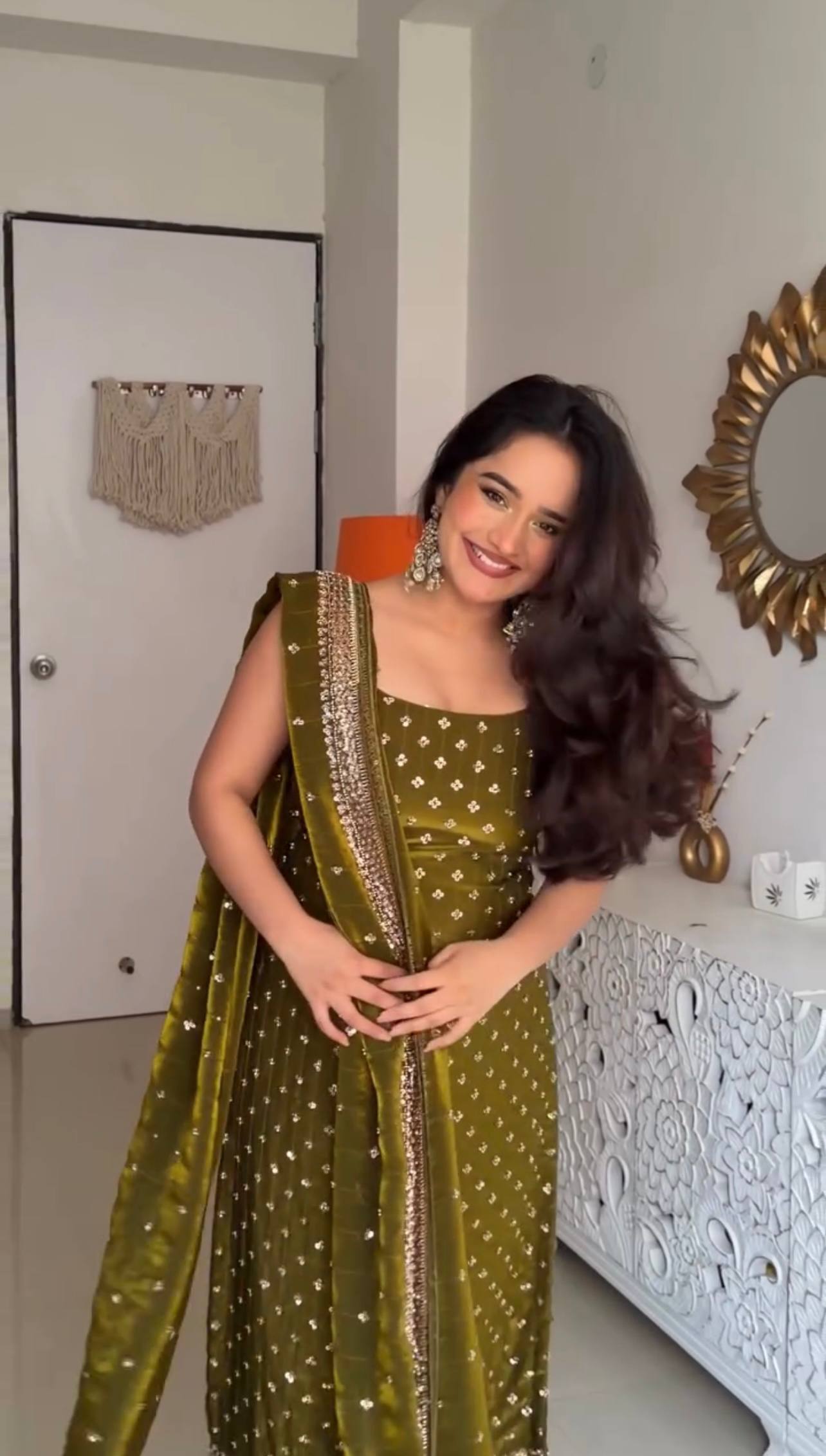 Luxury Embroidered Fendy Silk Ethnic Wear for Women