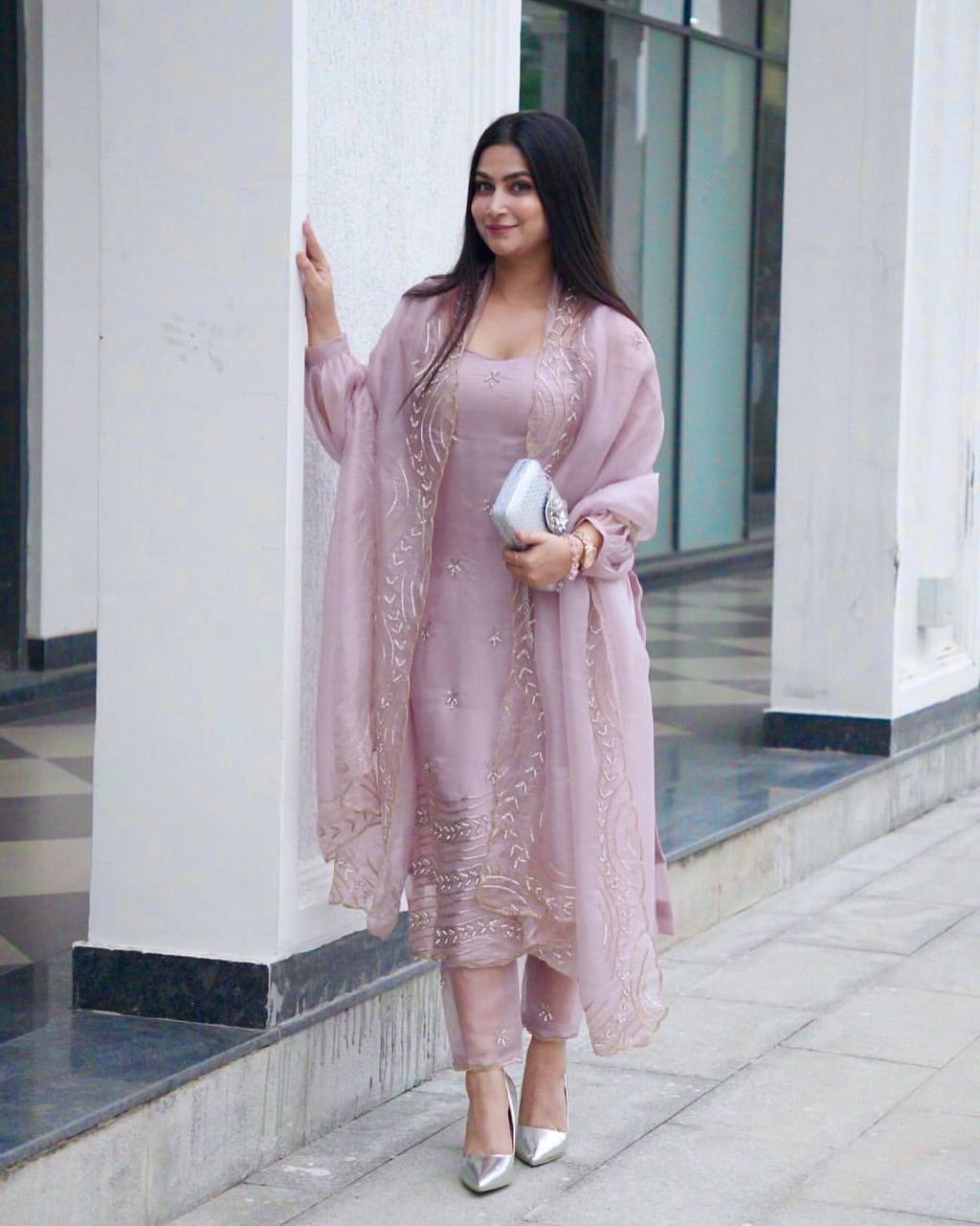 New Designer Lightweight 3-Piece Fancy Kurti with Bottom & Dupatta – Stylish Women’s Ethnic Wear Set